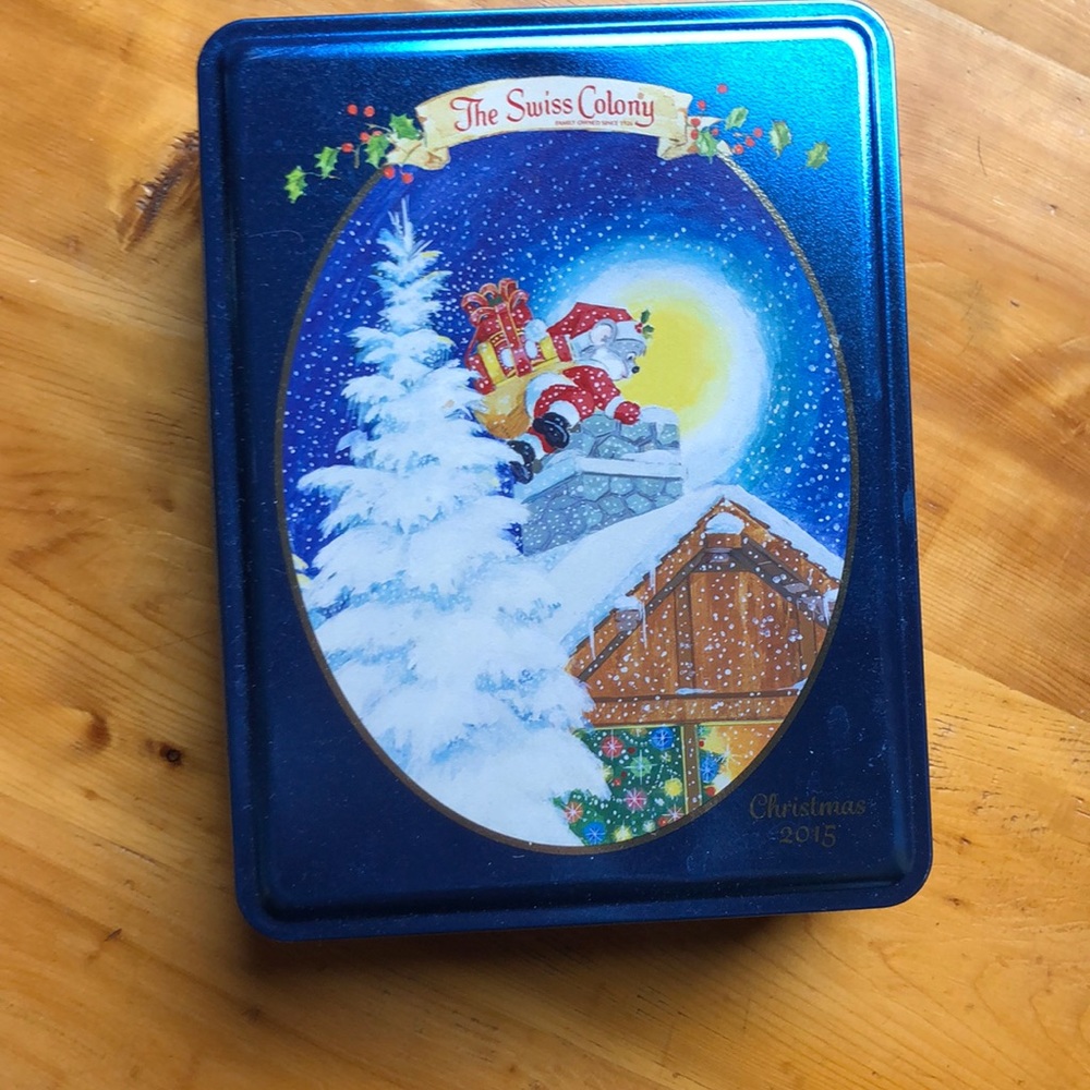 Swiss Colony Christmas Tin Christmas 2015
